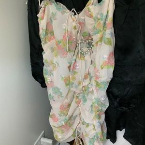 For Love & Lemon Serafine Mini Dress in xs